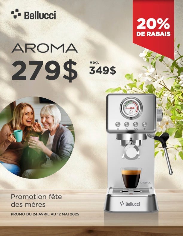 Bellucci - Aroma - Semi - Automatic Espresso Machine - Café Liégeois Canada Inc.