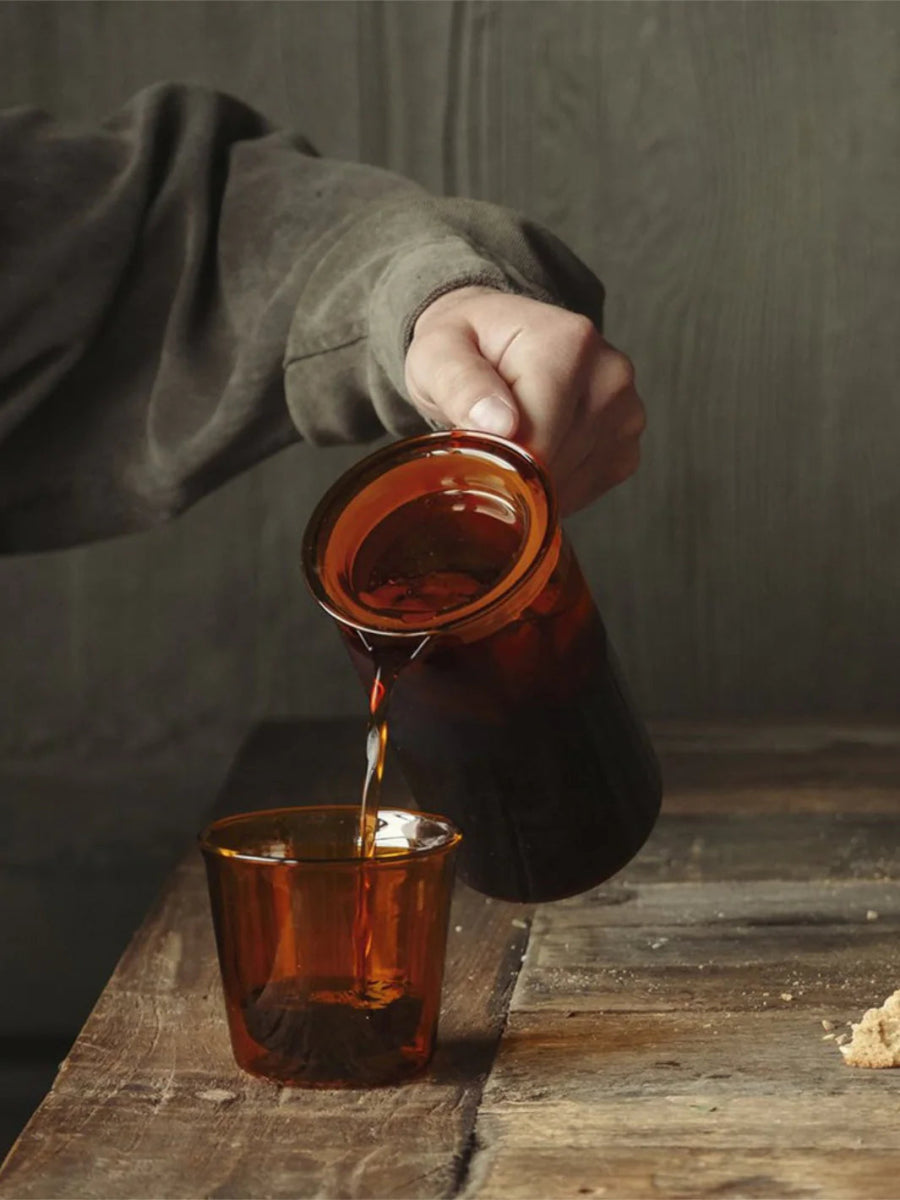 KINTO - CAST AMBER Double Wall Glass (250ml/8.5oz) - Café Liégeois Canada Inc.