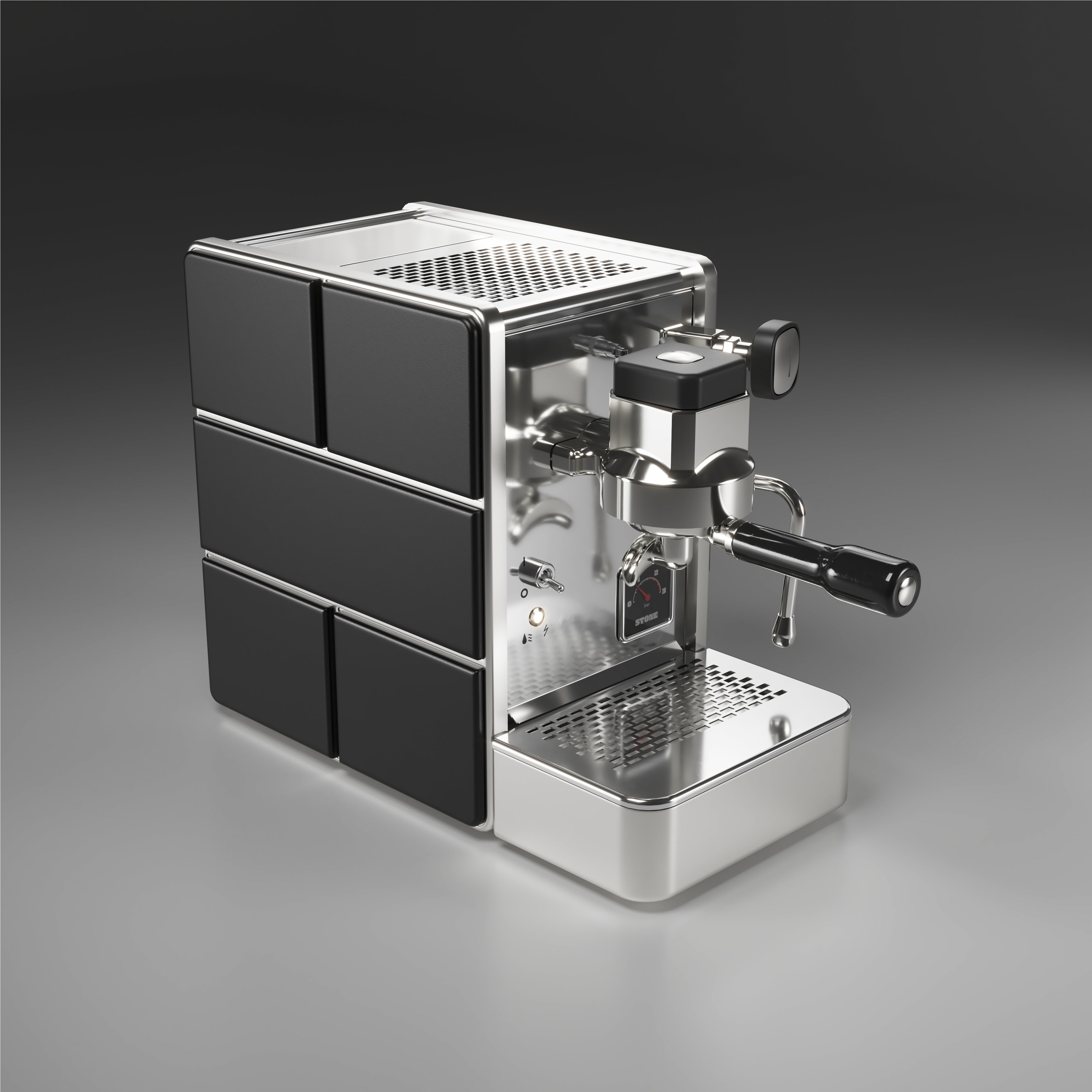 Stone - Espresso Machine - Mine Black